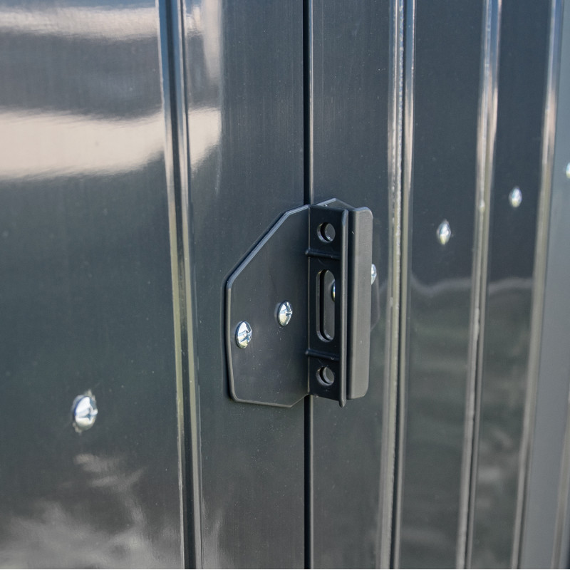 Stalowy domek narzędziowy 3,5m2 z drewutnią 130x279x196 narzędziownia blaszak