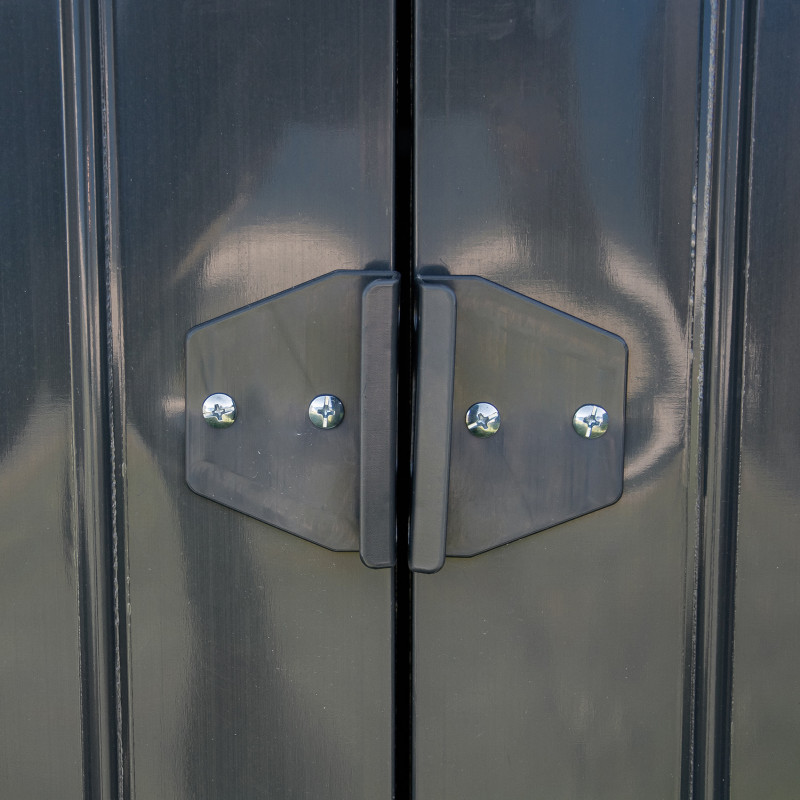 Stalowy domek narzędziowy 3,5m2 z drewutnią 130x279x196 narzędziownia blaszak