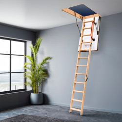 Drewniane schody strychowe EXTRA 120x80 46mm