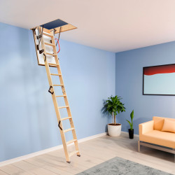 Drewniane schody strychowe EXTRA 90x60 46mm