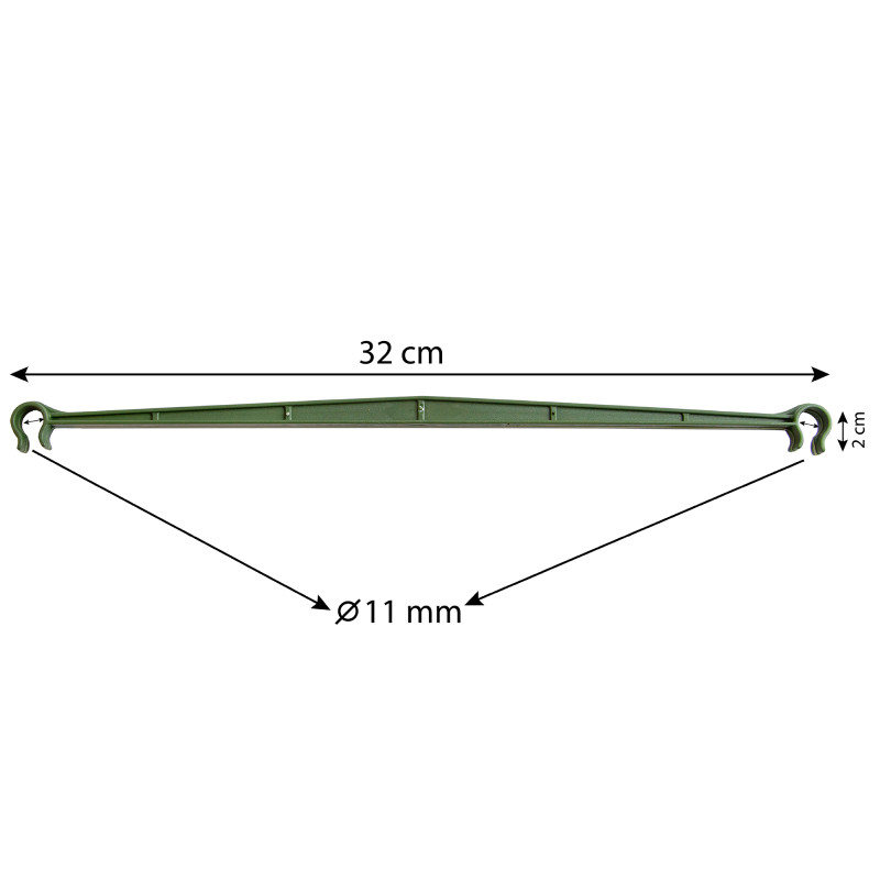 Łącznik do tyczek pionowych 11mm zestaw 9 szt.