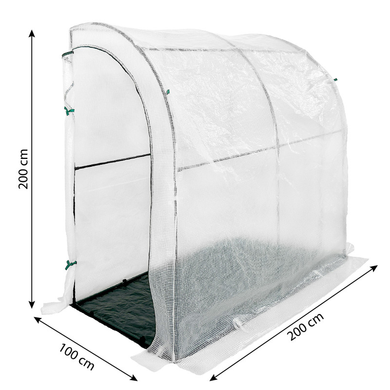 Mini tunel przyścienny 2x1x2m biały