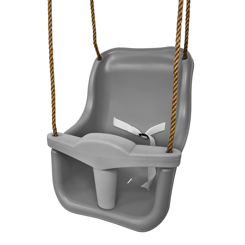 Siedzisko Kubełkowe Szare dla dzieci na plac zabaw