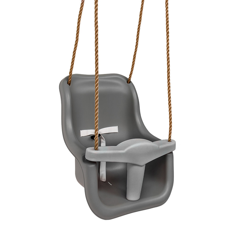 Siedzisko Kubełkowe Szare dla dzieci na plac zabaw