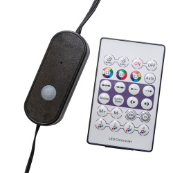 Choinka świecąca 250 LED 180cm Ø 60cm stelaż światełka APLIKACJA pilot