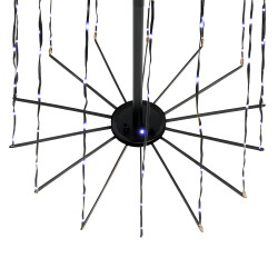 Choinka świecąca 250 LED 180cm Ø 60cm stelaż światełka APLIKACJA pilot