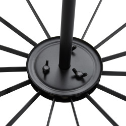 Choinka świecąca 340 LED 240 cm Ø 80 cm stelaż światełka APLIKACJA pilot