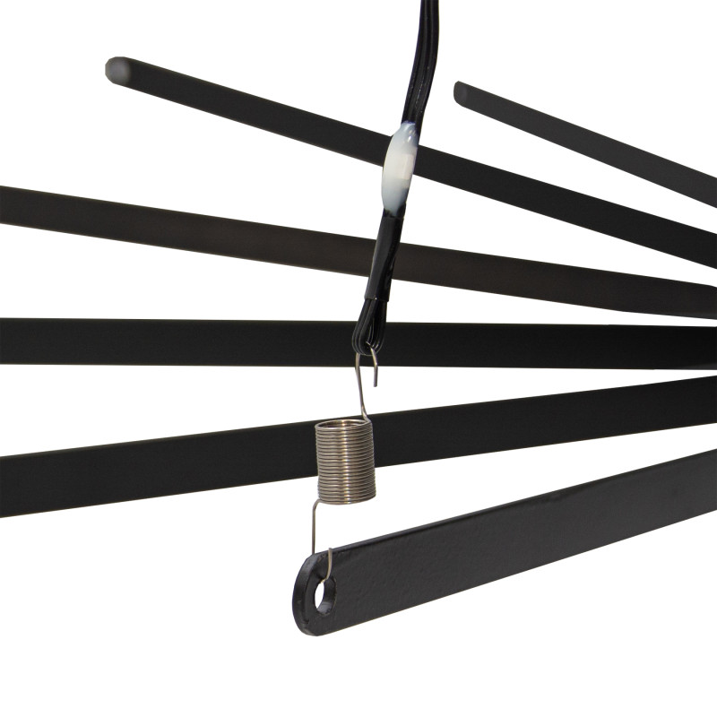 Choinka świecąca 340 LED 240 cm Ø 80 cm stelaż światełka APLIKACJA pilot