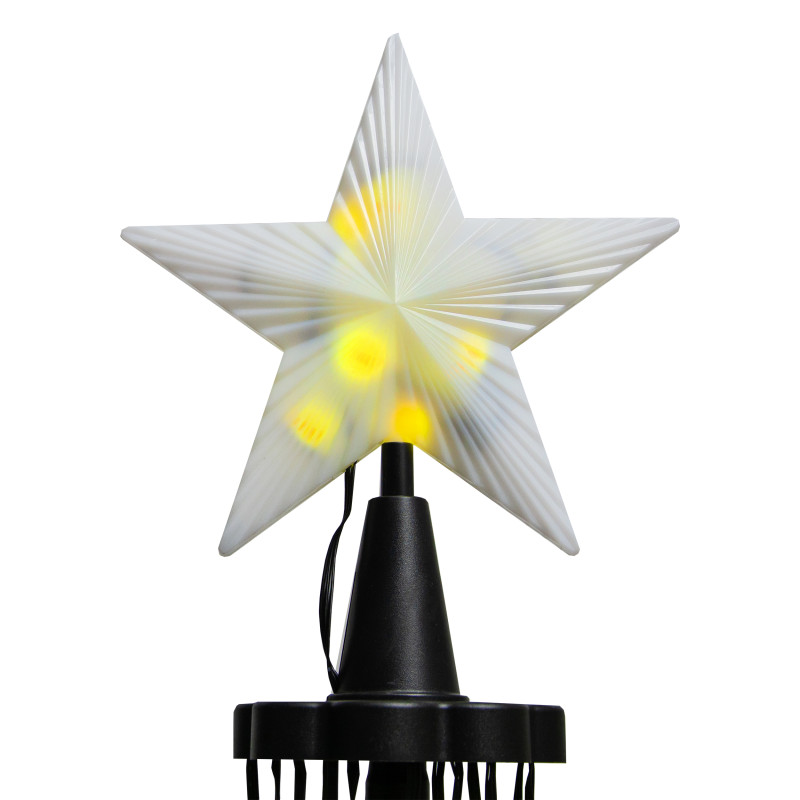 Choinka świecąca 430 LED 300 cm Ø 80 cm stelaż światełka APLIKACJA pilot