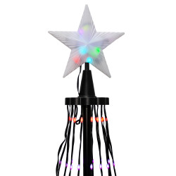 Choinka świecąca 430 LED 300 cm Ø 80 cm stelaż światełka APLIKACJA pilot