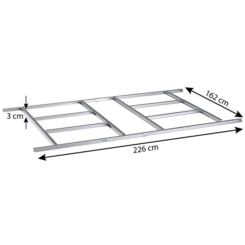 Baza 162x226x3 cm do Domku Stalowego 5m2 z drewutnią