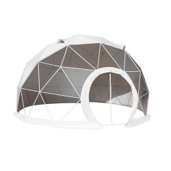 Namiot sferyczny całoroczny kopuła Ø 5m 20mkw drzwi pvc glamping