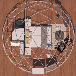 Namiot sferyczny całoroczny kopuła Ø 6m 28mkw szklane drzwi glamping