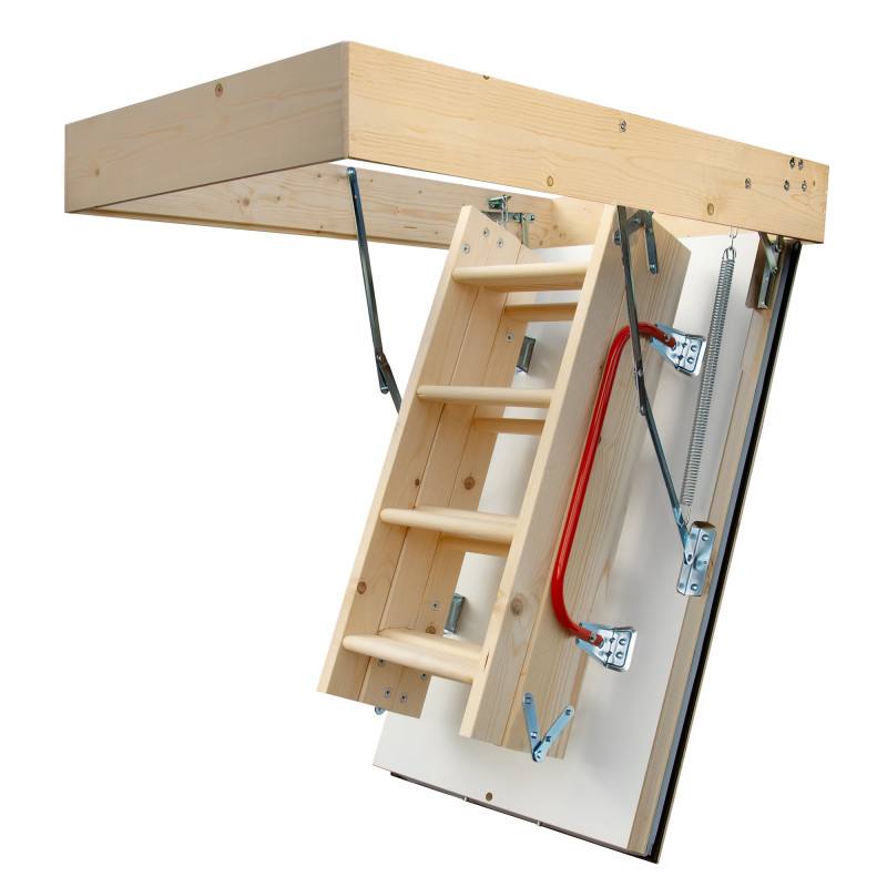 Drewniane Schody Strychowe NORDIC 86mm 120x60 + dodatkowa uszczelka