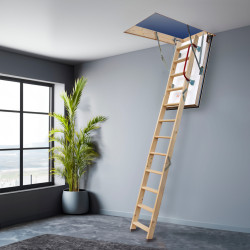 Drewniane Schody Strychowe NORDIC 86mm 120x60 + dodatkowa uszczelka