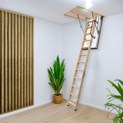 Drewniane Schody Strychowe NORDIC 86mm 120x60 + dodatkowa uszczelka