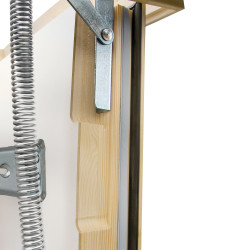 Drewniane schody strychowe NORDIC 120x60 H-310 87mm + Dodatkowa uszczelka