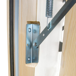 Drewniane schody strychowe NORDIC 120x60 H-310 87mm + Dodatkowa uszczelka