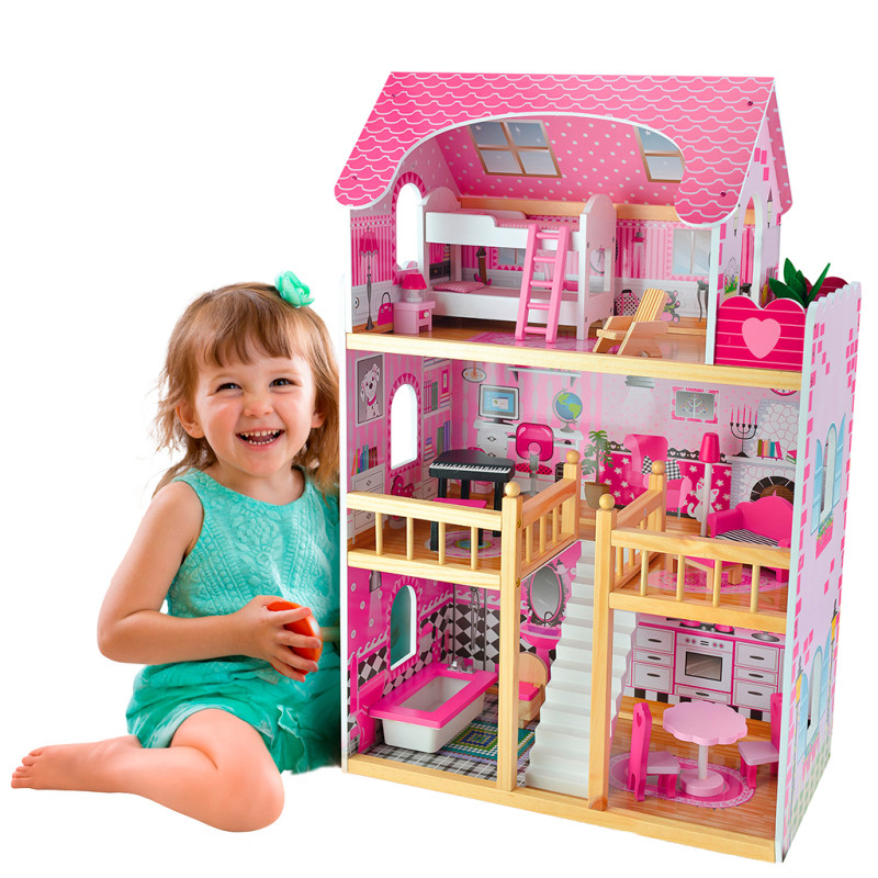 BASIA - Drewniany domek dla lalek