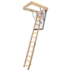 Drewniane schody strychowe...