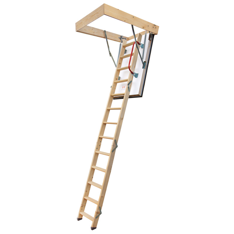 Drewniane schody strychowe NORDIC 120x70 H-310 87mm + Dodatkowa uszczelka