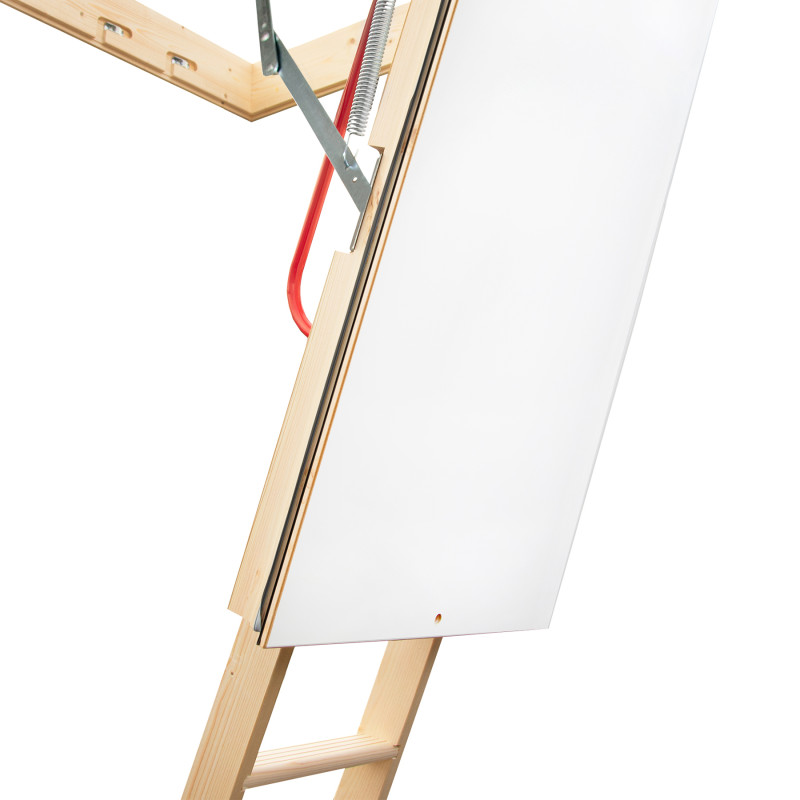 Drewniane schody strychowe NORDIC 120x70 H-310 87mm + Dodatkowa uszczelka