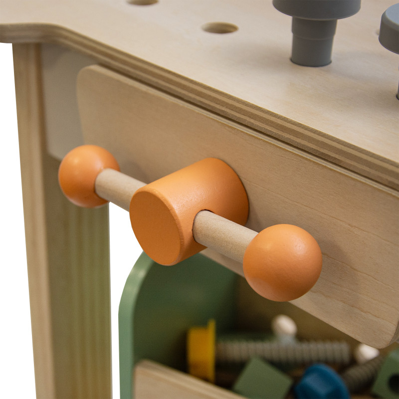 Drewniany warsztat Majsterek stolik narzędziowy