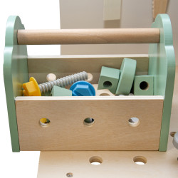 Drewniany warsztat Majsterek stolik narzędziowy