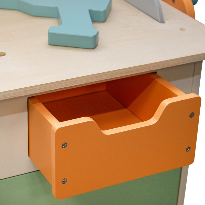 Drewniany warsztat Majsterek stolik narzędziowy