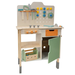 Drewniany warsztat Majsterek stolik narzędziowy