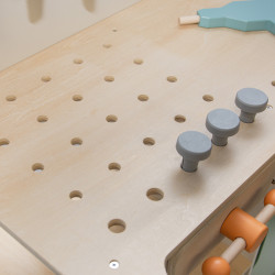 Drewniany warsztat Majsterek stolik narzędziowy