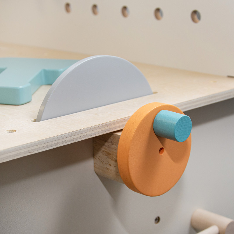 Drewniany warsztat Majsterek stolik narzędziowy