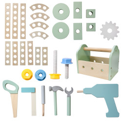 Drewniany warsztat Majsterek stolik narzędziowy