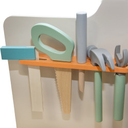 Drewniany warsztat Majsterek stolik narzędziowy