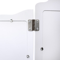 Różowa toaletka dla dzieci Sol z krzesełkiem i 3 lustrami