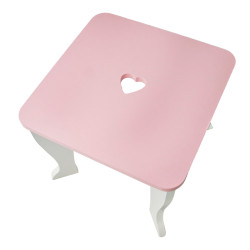 Różowa toaletka dla dzieci Kinga z akcesoriami i krzesełkiem