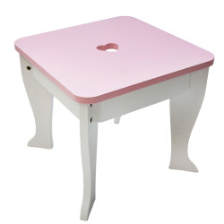 Różowa toaletka dla dzieci Kinga z akcesoriami i krzesełkiem