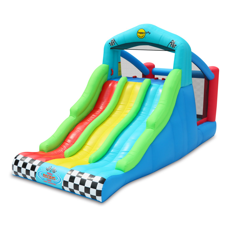Dmuchany zamek TRIPLE SLIDE trampolina HappyHop 3 zjeżdżalnie
