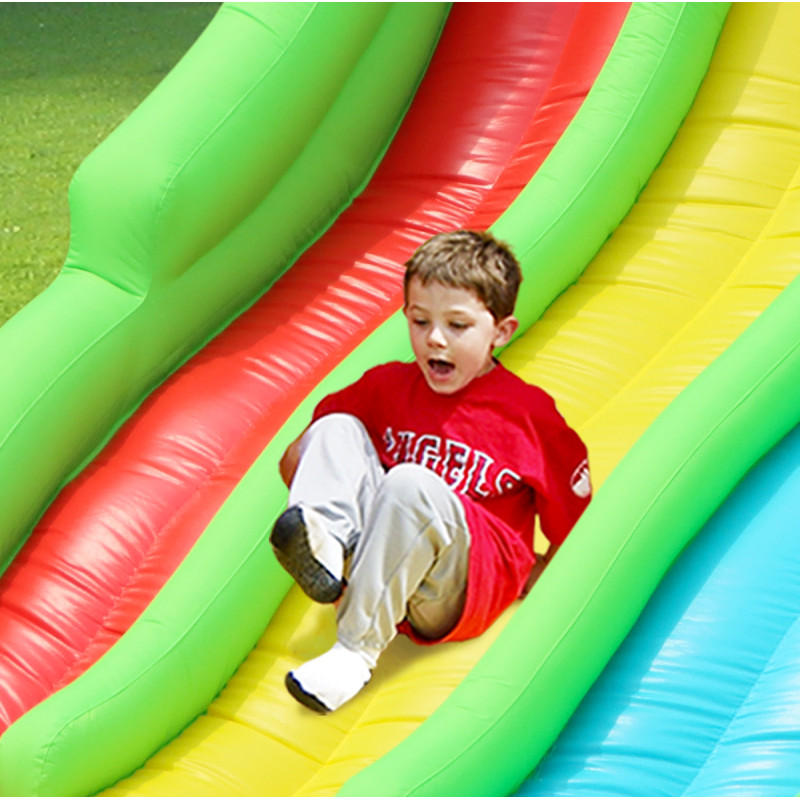 Dmuchany zamek TRIPLE SLIDE trampolina HappyHop 3 zjeżdżalnie