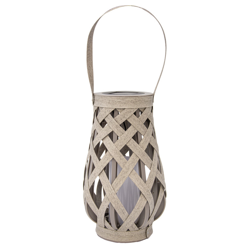 Latarenka solarna MIGOTKA 2w1 stojąca podwieszana na taras do ogrodu 27 cm abażurowa