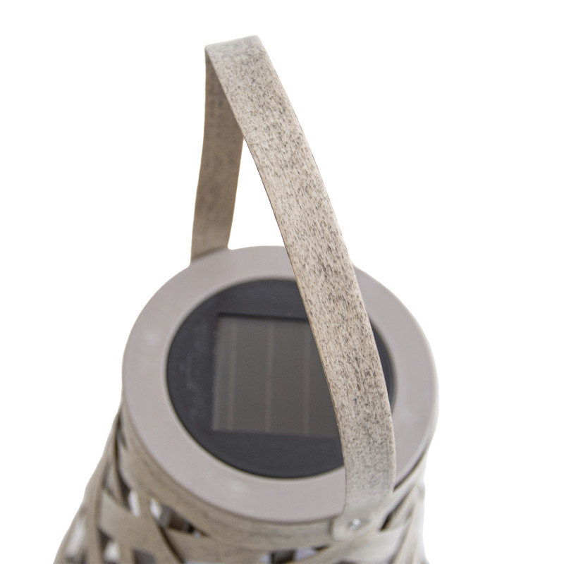 Latarenka solarna MIGOTKA 2w1 stojąca podwieszana na taras do ogrodu 27 cm abażurowa