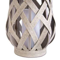 Latarenka solarna MIGOTKA 2w1 stojąca podwieszana na taras do ogrodu 27 cm abażurowa