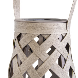 Latarenka solarna MIGOTKA 2w1 stojąca podwieszana na taras do ogrodu 27 cm abażurowa