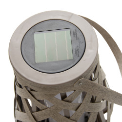 Latarenka solarna MIGOTKA 2w1 stojąca podwieszana na taras do ogrodu 27 cm abażurowa