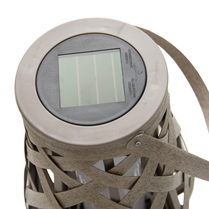 Latarenka solarna MIGOTKA 2w1 stojąca podwieszana na taras do ogrodu 27 cm abażurowa