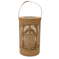 Latarenka solarna lampka RATTA 2w1 stojąca podwieszana abażurowa 14x24 cm