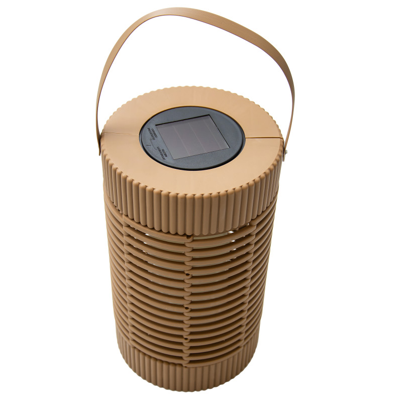 Latarenka solarna lampka RATTA 2w1 stojąca podwieszana abażurowa 14x24 cm