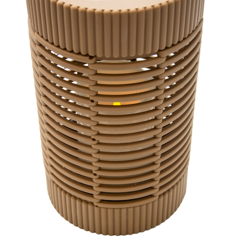 Latarenka solarna lampka RATTA 2w1 stojąca podwieszana abażurowa 14x24 cm