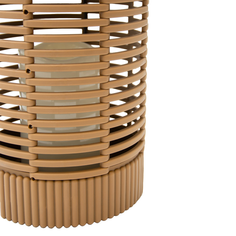 Latarenka solarna lampka RATTA 2w1 stojąca podwieszana abażurowa 14x24 cm