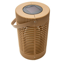 Latarenka solarna lampka RATTA 2w1 stojąca podwieszana abażurowa 14x24 cm